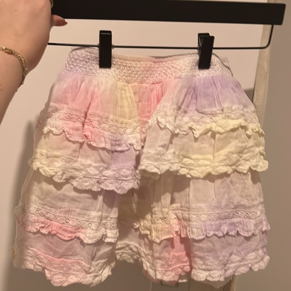 LoveShackFancy Kids Billie Tie Dye Skirt